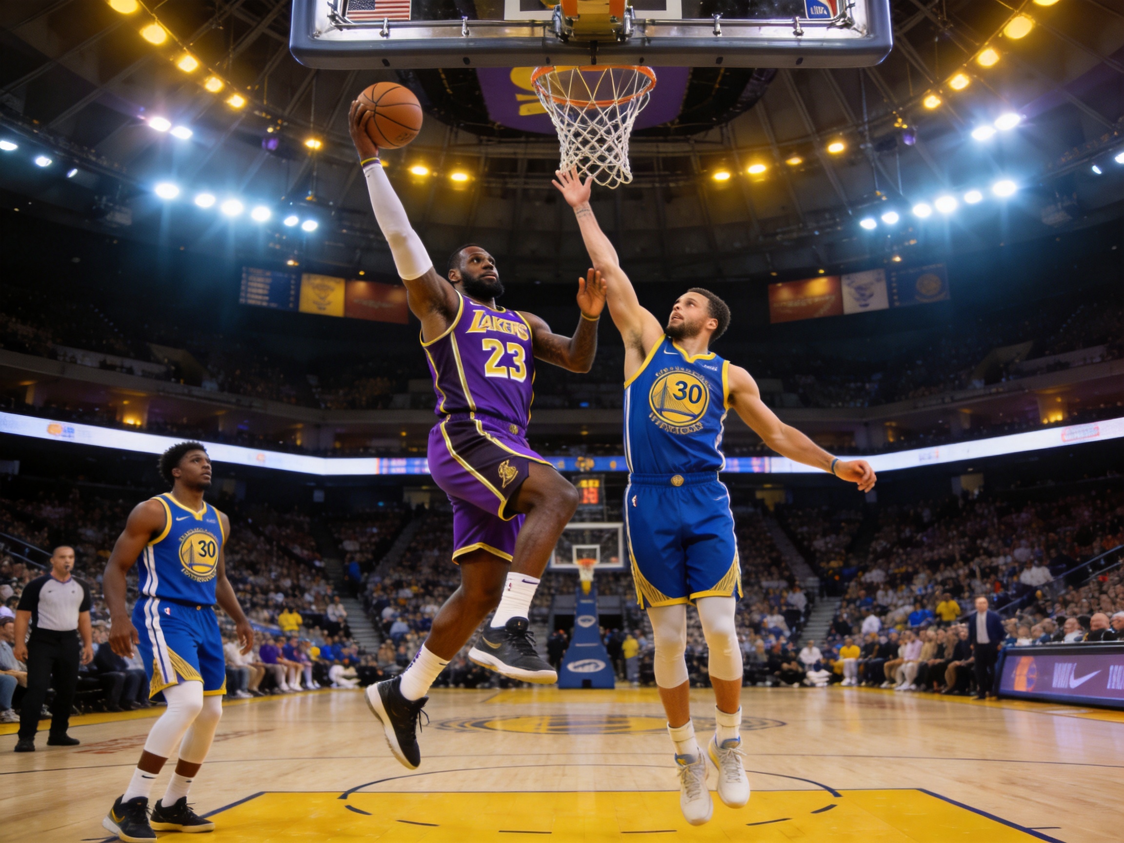 NBA湖人勇士比赛集锦